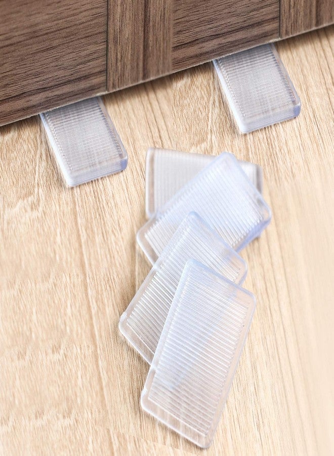 DROPOSALE Silicone Clear Table Shims, Level Wedge for Home Furniture, Have Extreme Weight Capacity, Weather Resistant, Levelers for Wobbly Uneven Floors Fixing Toilet Leveling (4) - Image 1